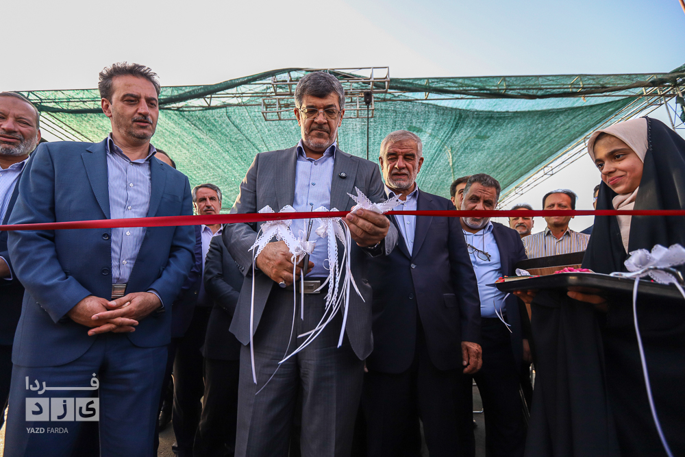 افتتاح تقاطع غیر همسطح کوثر در ورودی مجموعه فرهنگی، گردشگری و اقامتی کاریزبوم یزد