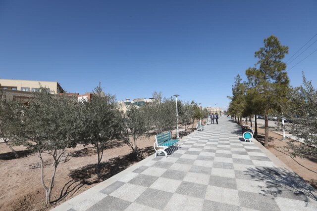 نوار سبز ۱/۵ هکتاری یزد به بهره‌برداری رسید